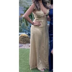 Reformation Champagne Dress